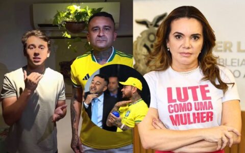 Nikolas tenta minimizar gesto de degola feito por Salazar e Kidson contra Alessandra Campêlo: “Coçando a barba”