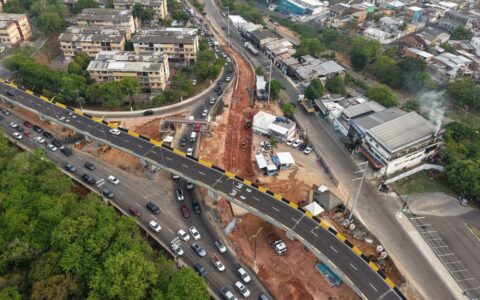 Obras do complexo viário Passarão avançam em Manaus