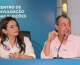 Omar Aziz e Alessandra Campêlo (Foto: Lucas Bentes/Portal AM1)