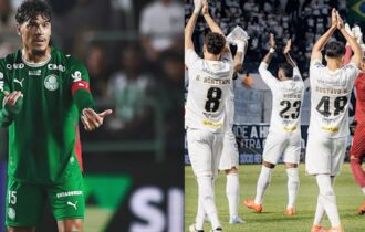 Palmeiras empata com Santos e favorece o Flamengo