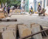 Prefeitura de Manaus avança com calçadas e infraestrutura urbana em obra de requalificação da rua Ferreira Pena