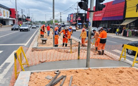 Prefeitura de Manaus avança em obra de novo retorno na Torquato Tapajós para facilitar acesso ao Parque São Pedro