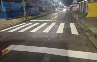 Prefeitura de Manaus reforça sinalização viária em áreas escolares, cruzamentos e acessos ao transporte coletivo