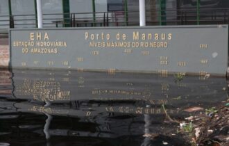 Rio Negro fica abaixo de 18 metros em Manaus