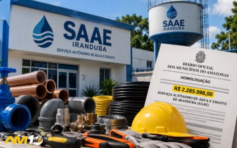 SAAE de Iranduba homologa registro de preços de R$ 2,28 milhões