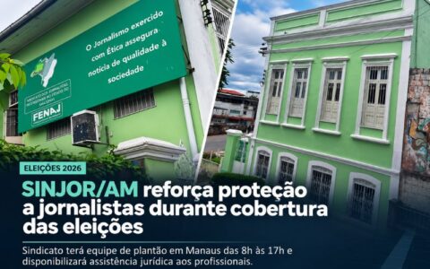 SINJOR-AM disponibiliza equipe de plantão em apoio aos jornalistas nas eleições de domingo (4)