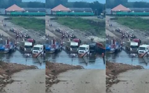 Travessia de balsa na BR-319 é interrompida após entrada de água em embarcação