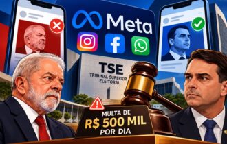 TSE determina tratamento igualitário da Meta a Lula e Flávio Bolsonaro sob multa de R$ 500 mil